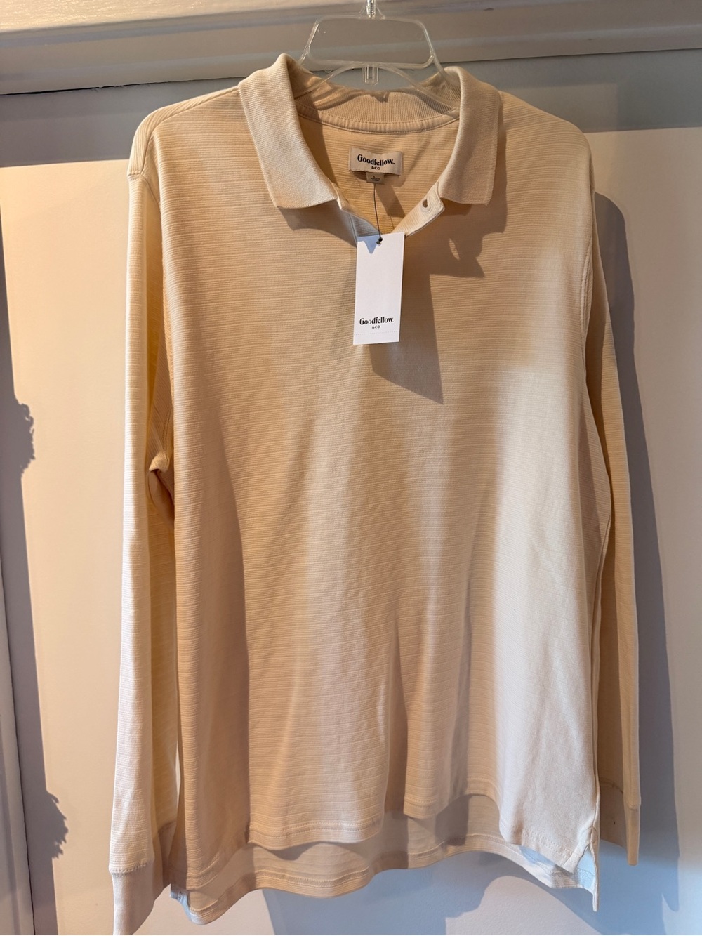 NWT Goodfellow & Co Men's Long-Sleeve Polo - Size L